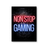 Game Neon Posters Wall Art Canvas Painting Gaming Gamer Quotes Poster Prints for Kids Teen Room Decoration Picture Playroom - Divine Diva Beauty