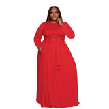 2 Piece Sets Sexy long sleeve two peice plus size avail - Divine Diva Beauty