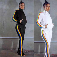Daily Full Sleeve Cloth Top Long Pants Tracksuit  2 Piece Set - Divine Diva Beauty