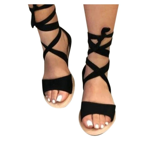 Sandals Summer Fashion Casual Hollow Roman Strap - Divine Diva Beauty