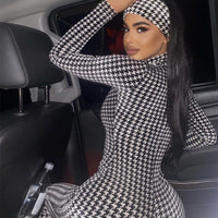 Print Jumpsuit Long Sleeve Sexy Bodycon Jumpsuit bodysuit - Divine Diva Beauty