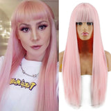 Long Straight Synthetic Middle Part Nature Wig - Divine Diva Beauty