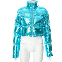 Short Down Winter Solid Jacket outerwear - Divine Diva Beauty