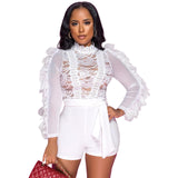 Lace Patchwork bodysuit - Divine Diva Beauty