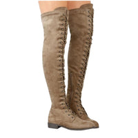 Suede Over-the-knee shoe Riding Boots - Divine Diva Beauty