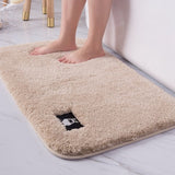 High-hair bathroom toilet door absorbent floor mat carpet bedroom non-slip foot pad bath rug  bathroom mat kitchen mat - Divine Diva Beauty