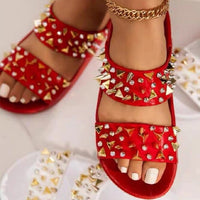 Giant Studded Sandals - Divine Diva Beauty