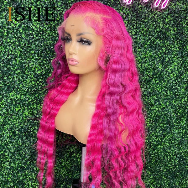 Deep Wave Transparent Lace Front Wig 30 inch - Divine Diva Beauty