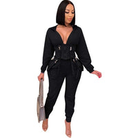 Two Piece Sets Long Sleeve Hooded 2 piece - Divine Diva Beauty