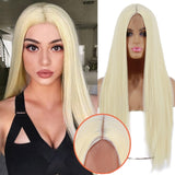 Long Straight Synthetic Middle Part Nature Wig - Divine Diva Beauty