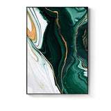 Modern abstract canvas poster, artistic wall painting, emerald, Nordic posters and prints, wall pictures for living room, - Divine Diva Beauty