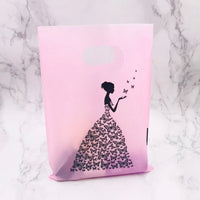 Pattern Jewelry Plastic Bag With Handle - Divine Diva Beauty