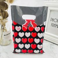 Pattern Jewelry Plastic Bag With Handle - Divine Diva Beauty