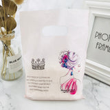 Pattern Jewelry Plastic Bag With Handle - Divine Diva Beauty