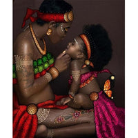 African Mom and Baby Love Posters and Prints Canvas Painting Wall Art Canvas Pictures for Bedroom Living Room Home Decoration - Divine Diva Beauty