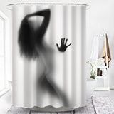 Get Naked Sexy Woman White Shower Curtain Waterproof High Quality Polyester Fabric Beach Washable Original Cortinas Home Decor - Divine Diva Beauty