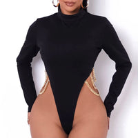 Chain Patched Bodysuit - Divine Diva Beauty