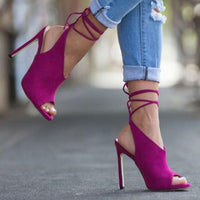 Ankle Strap Peep Toe Thin Heels High pump 11+ - Divine Diva Beauty
