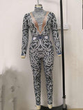 Long Sleeves Jumpsuit  bodysuit - Divine Diva Beauty