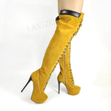 Over Knee Boots Platform High Heels Boots 11+ - Divine Diva Beauty
