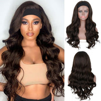 Headband Wig Long Wavy Synthetic Wigs - Divine Diva Beauty