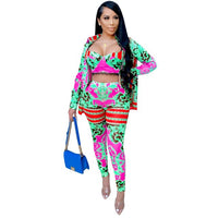 Tracksuit Women Sexy Club Outfit Jogging Full Female Sportswear Office Suit Crop Top And Pant Two Piece Set - Divine Diva Beauty