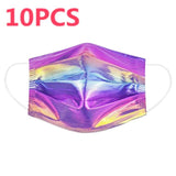 10pcs Adult Laser Mask Color Gradient Disposable Mask - Divine Diva Beauty