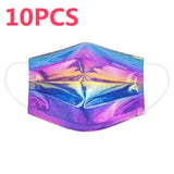 10pcs Adult Laser Mask Color Gradient Disposable Mask - Divine Diva Beauty