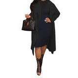 Long Sleeve Casual Loose Long Windbreaker Coat Blazer outerwear - Divine Diva Beauty