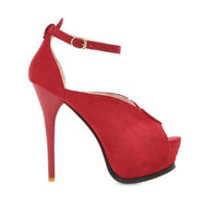 Platform Open Toe Thin Heels Pumps - Divine Diva Beauty