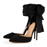 Shallow Ankle Strap Slip-On Thin Heels Pointed Toe  11+ - Divine Diva Beauty