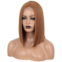 Mixed Color Synthetic Wigs Short Straight Bob Wig - Divine Diva Beauty