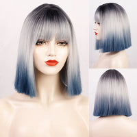 Synthetic Wig with Bangs - Divine Diva Beauty