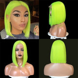 Short Lace Front Wigs Straight Synthetic 12 inch - Divine Diva Beauty