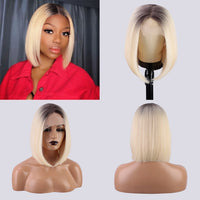 Short Lace Front Wigs Straight Synthetic 12 inch - Divine Diva Beauty