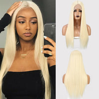 28 inch Long Straight Mix Synthetic Lace Wigs - Divine Diva Beauty