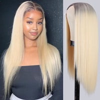 28 inch Long Straight Mix Synthetic Lace Wigs - Divine Diva Beauty