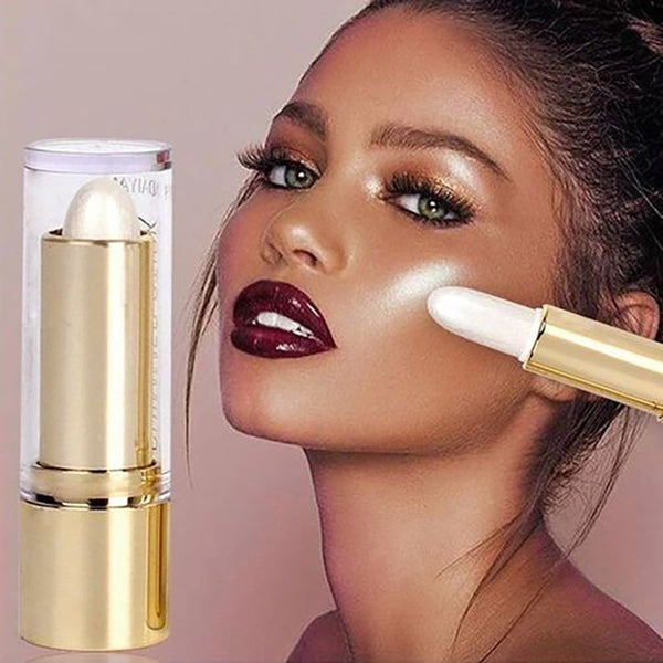 3 Colors 3D Face Brighten Highlighter Bar Cosmetic Face Contour Bronzer Shimmer Highlighter Stick Concealer Cream Makeup tool - Divine Diva Beauty