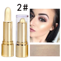 3 Colors 3D Face Brighten Highlighter Bar Cosmetic Face Contour Bronzer Shimmer Highlighter Stick Concealer Cream Makeup tool - Divine Diva Beauty