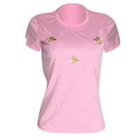 Plus Size avail Women Short Sleeve Pearl Beading T shirt - Divine Diva Beauty