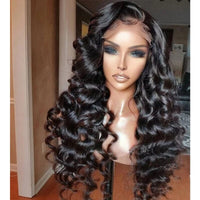 250Density Loose Deep Wave 13X6 Lace Front Human Hair Wigs For Black Women 360 Frontal Wig Natural Hairline Glueless Preplucked - Divine Diva Beauty