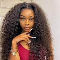 Curly Human Hair Wig 30 34 Inch Hd Transparent Loose Deep Wave Frontal Wig Water Wave Lace Front Wig Human Hair Wig - Divine Diva Beauty