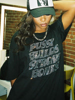 Vintage Rhinestone Letter Goth Graphic T Shirt Women Y2k Style Oversize O-neck Tshirt - Divine Diva Beauty