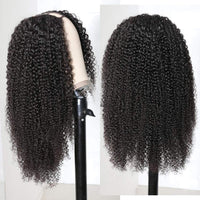 Kinky Curly U Part Wig 30 Inch Brazilian Human Hair U-part Half Wigs 180% Density Remy Hair - Divine Diva Beauty