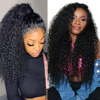 Kinky Curly U Part Wig 30 Inch Brazilian Human Hair U-part Half Wigs 180% Density Remy Hair - Divine Diva Beauty