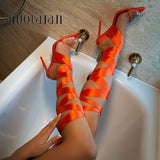 Sandals Lace-up Cross-Tied High Heels pumps - Divine Diva Beauty