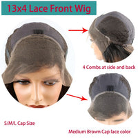 Body Wave Lace Front Wig Honey Blonde Highlight Ombre Human Hair - Divine Diva Beauty