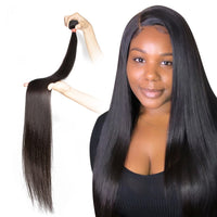 30 Inch Straight Human Hair bundles Brazilian virgin remy Hair Extension 1 3 4 Bundle Deals Human Hair Weave Straight Bundles - Divine Diva Beauty