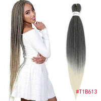 Pre Stretched Braiding Hair Extensions Synthetic Hair Yaki Straight - Divine Diva Beauty