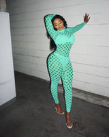 Fishnet Hollow Out Sexy Jumpsuit bodysuit Rompers See Through - Divine Diva Beauty